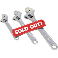 3Pcs Tolsen 6/8/10inch Crescent Adjustable Wrench Set SAE Metric Scale